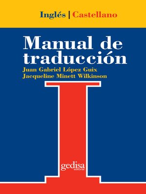 cover image of Manual de traducción inglés-castellano